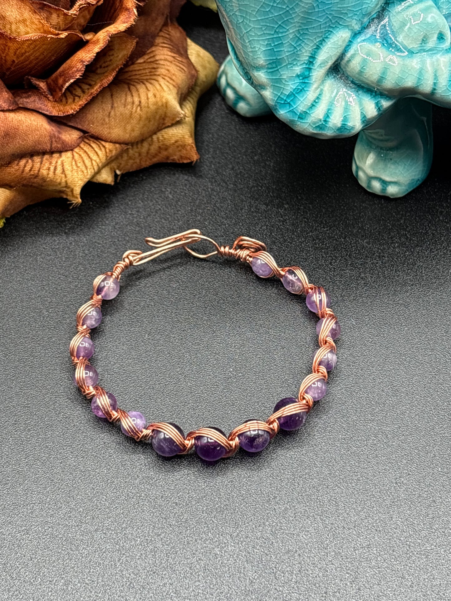 Wire wrapped bracelets