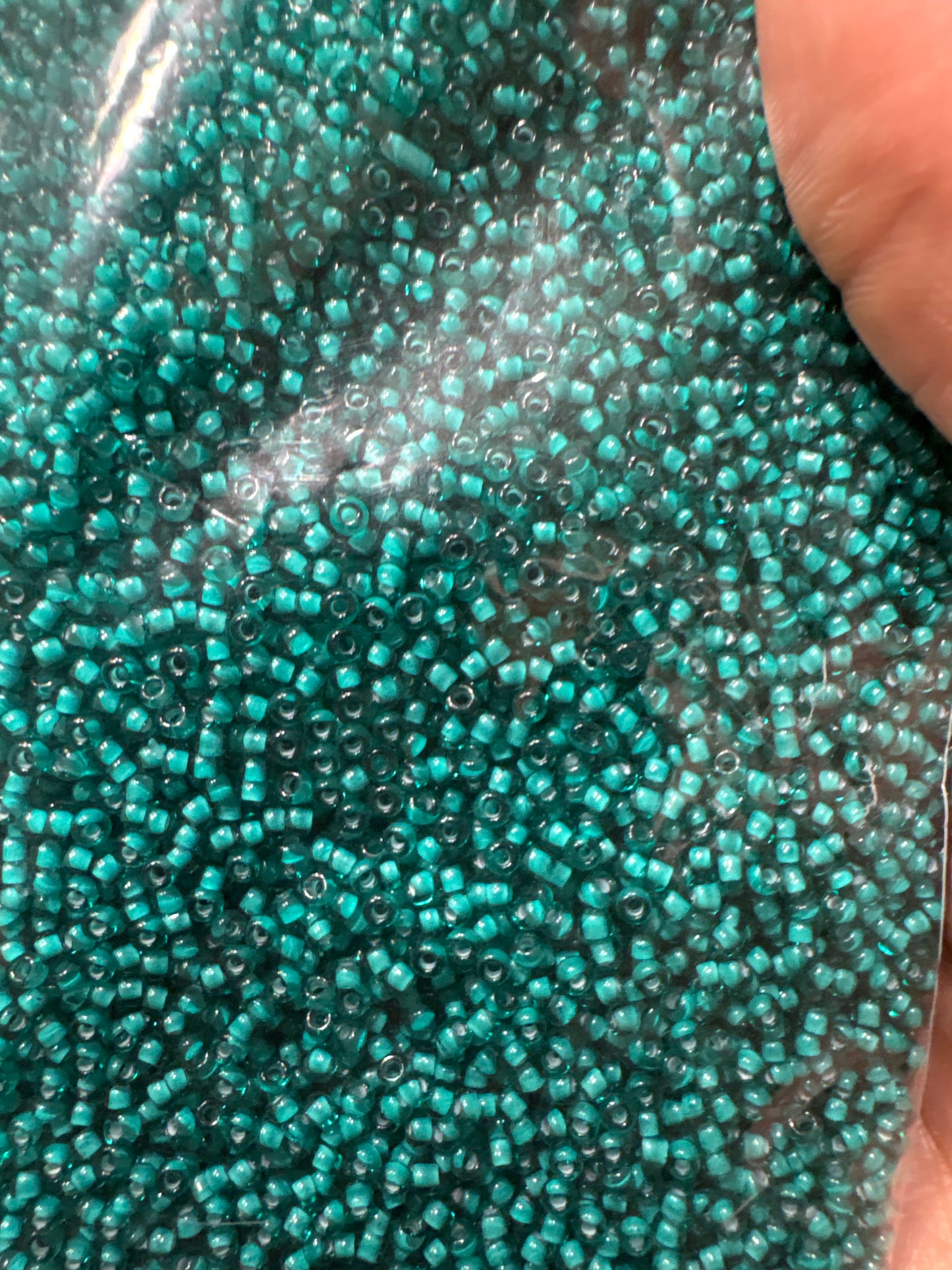 Glass seed beads