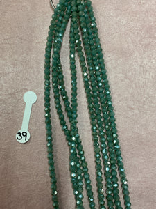 6mm Glass Rondelle and round beads