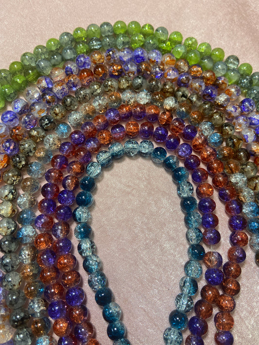 8 mm Glass Bead Strands