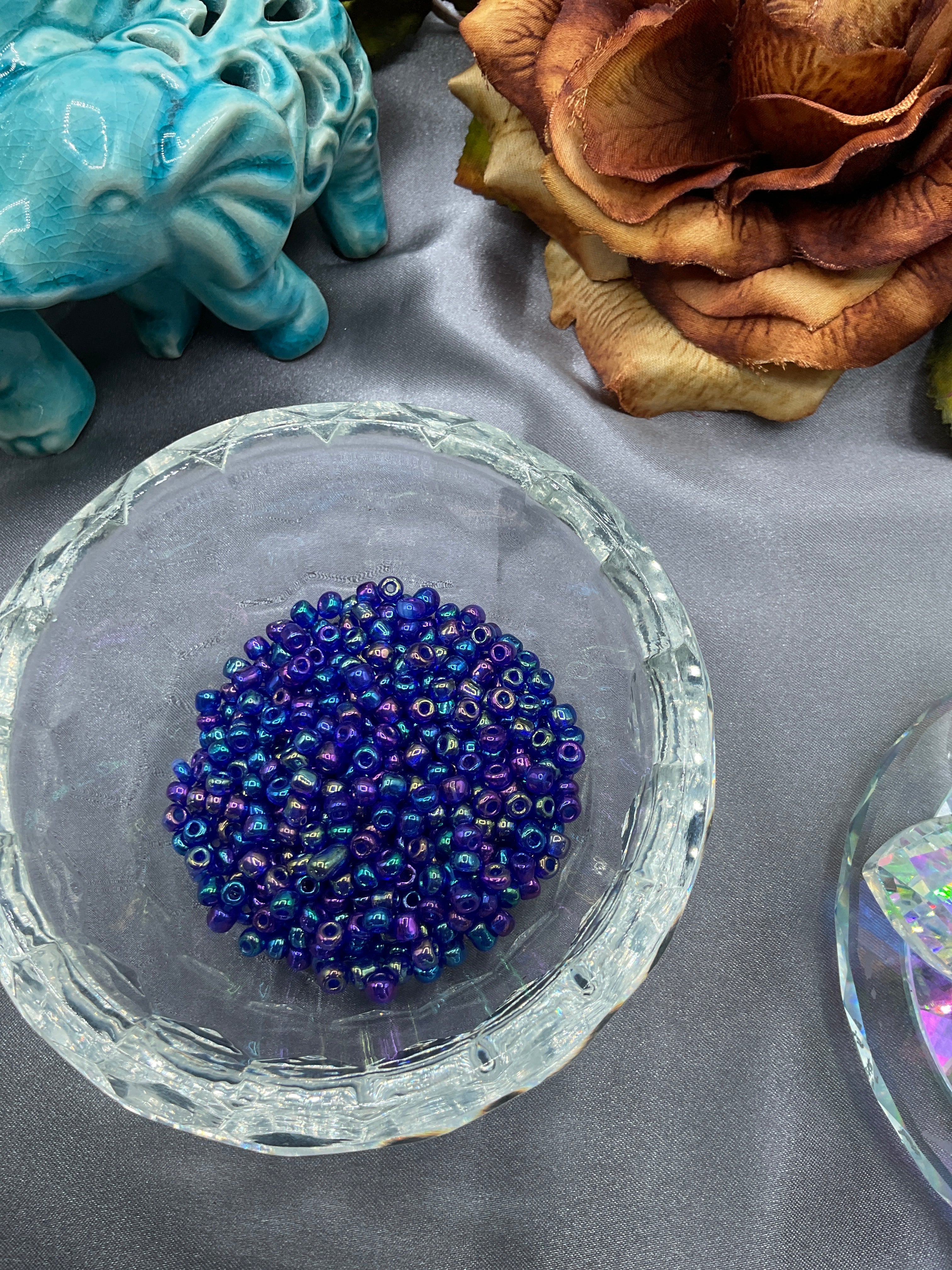 Glass seed beads