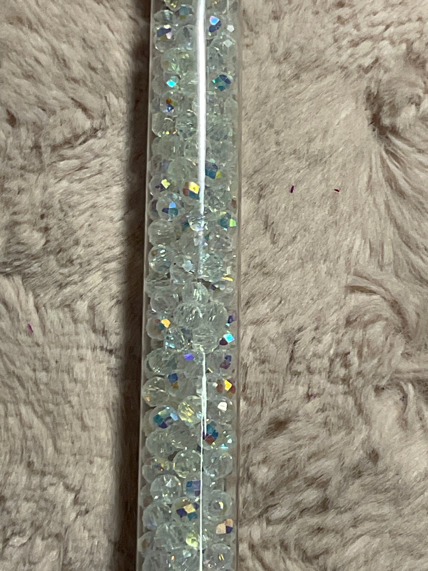 Tube Rondelle  and Bicone Beads
