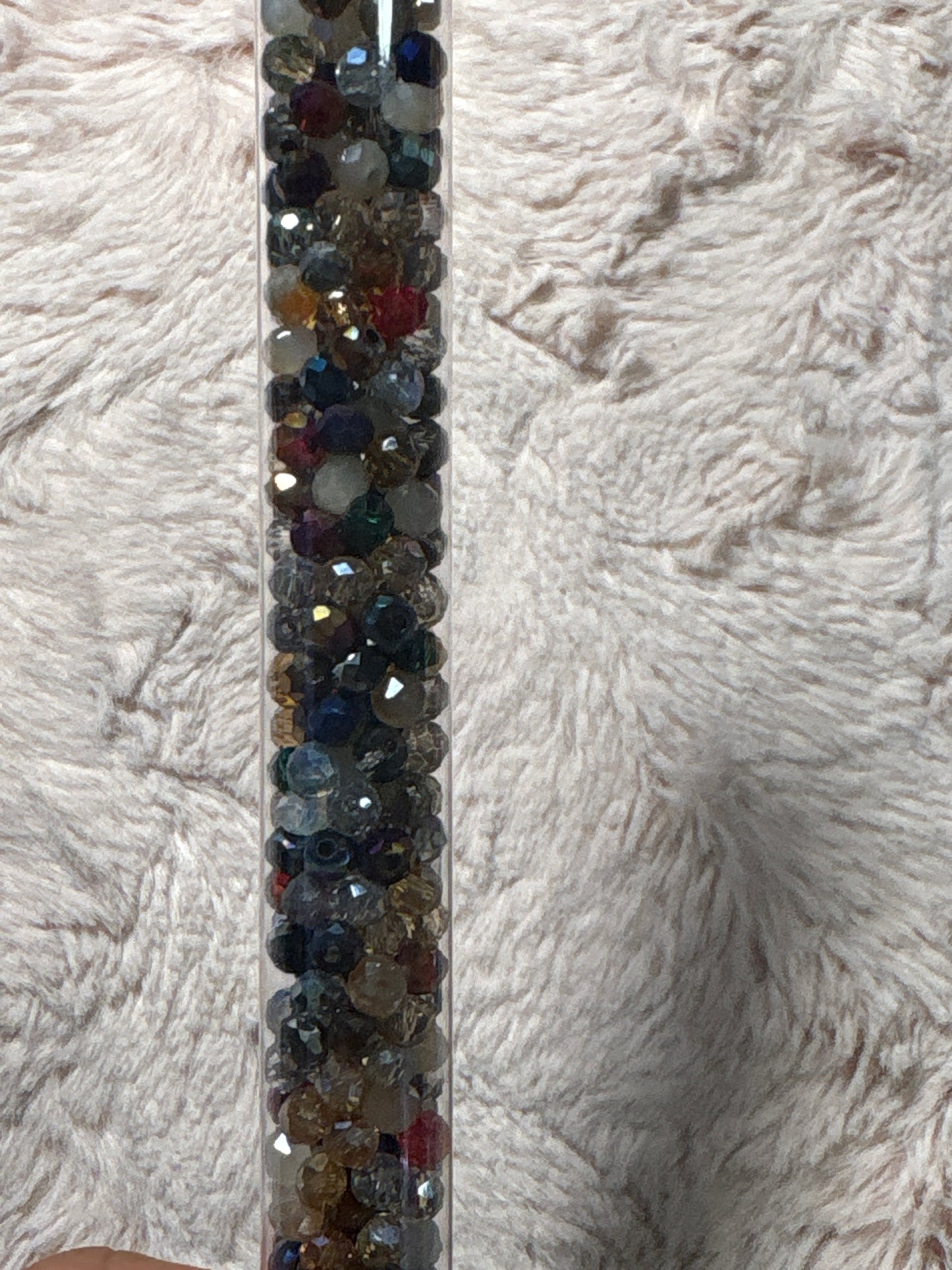 Tube Rondelle  and Bicone Beads