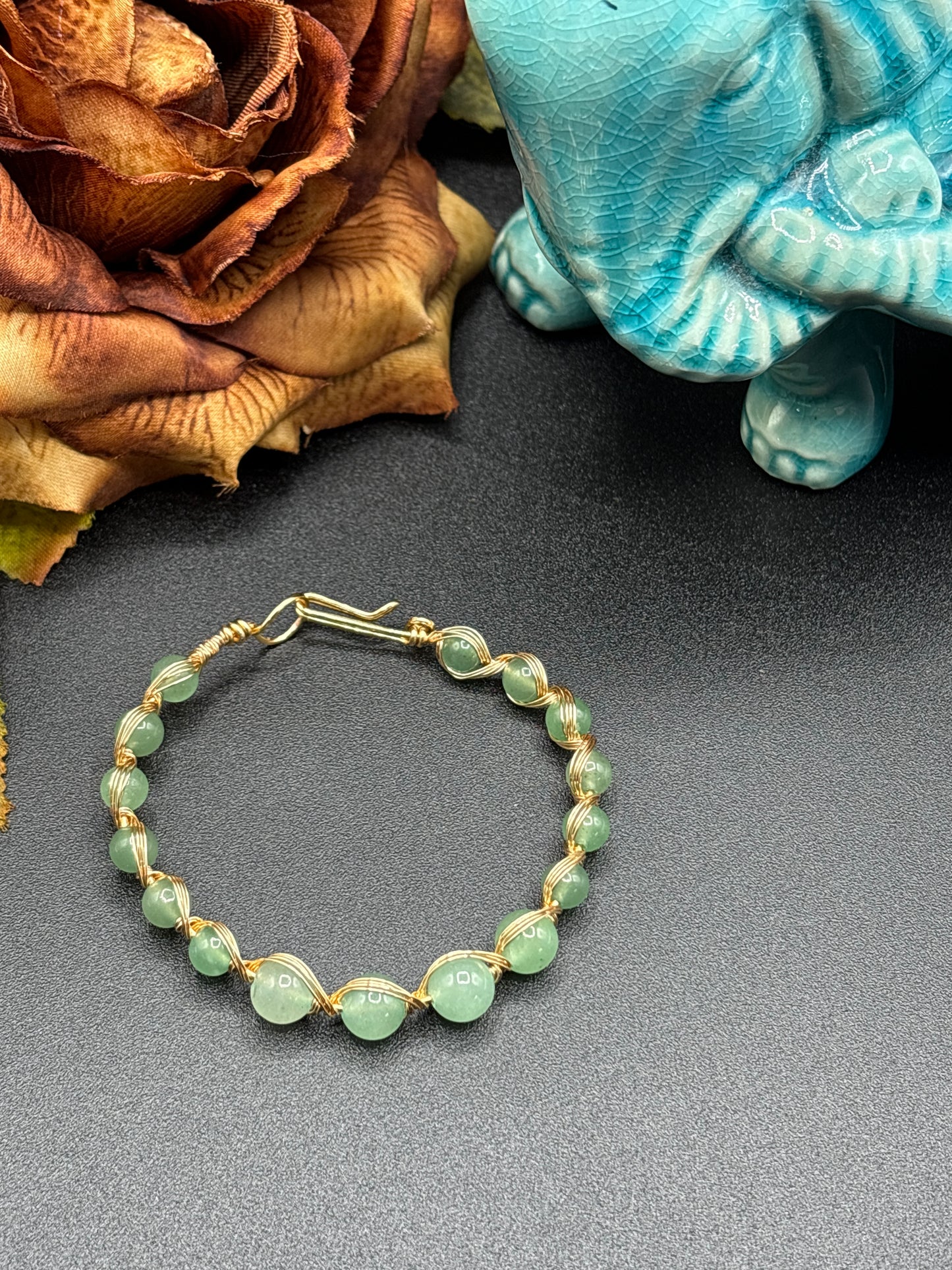 Wire wrapped bracelets