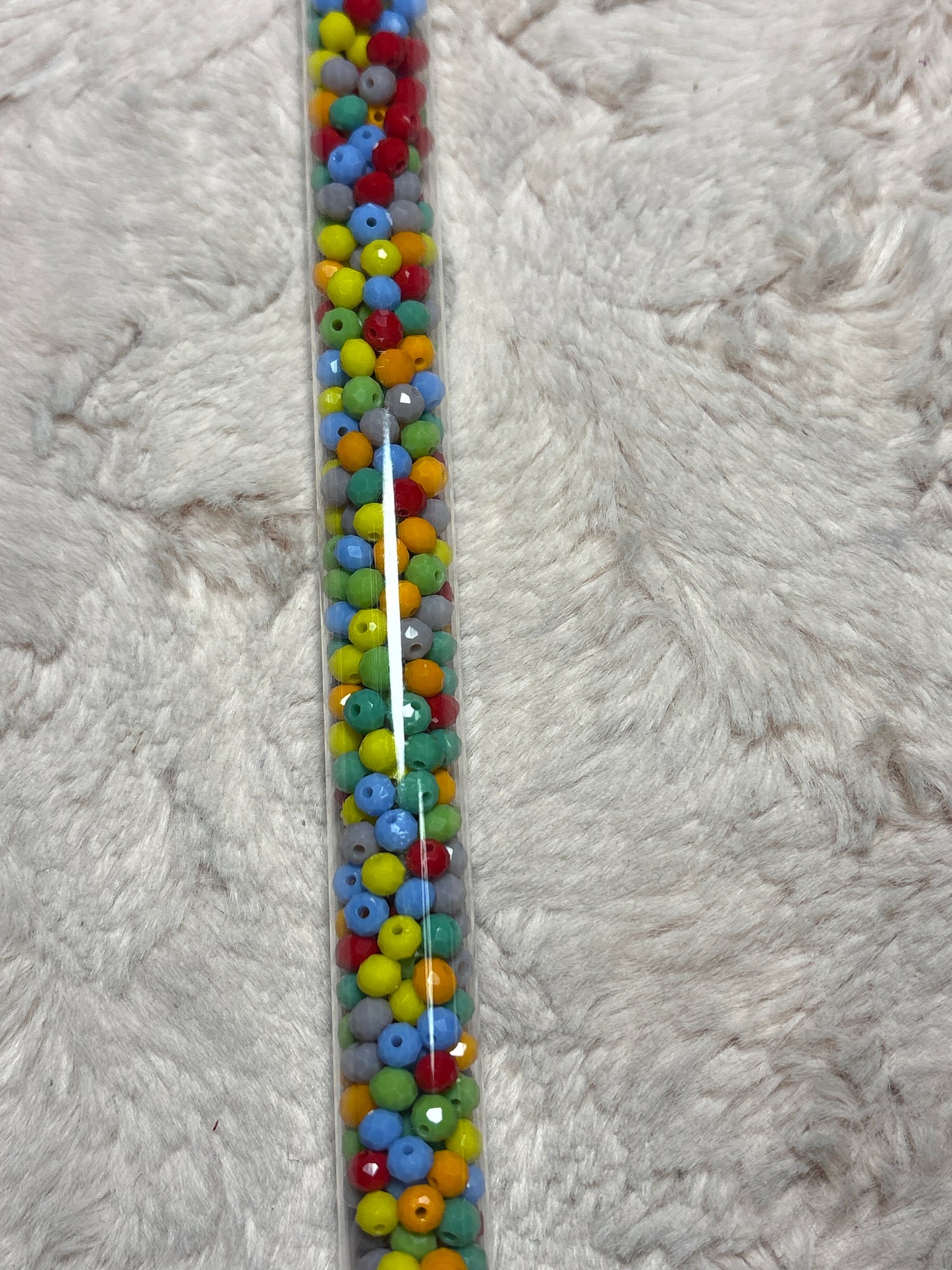 Tube Rondelle  and Bicone Beads