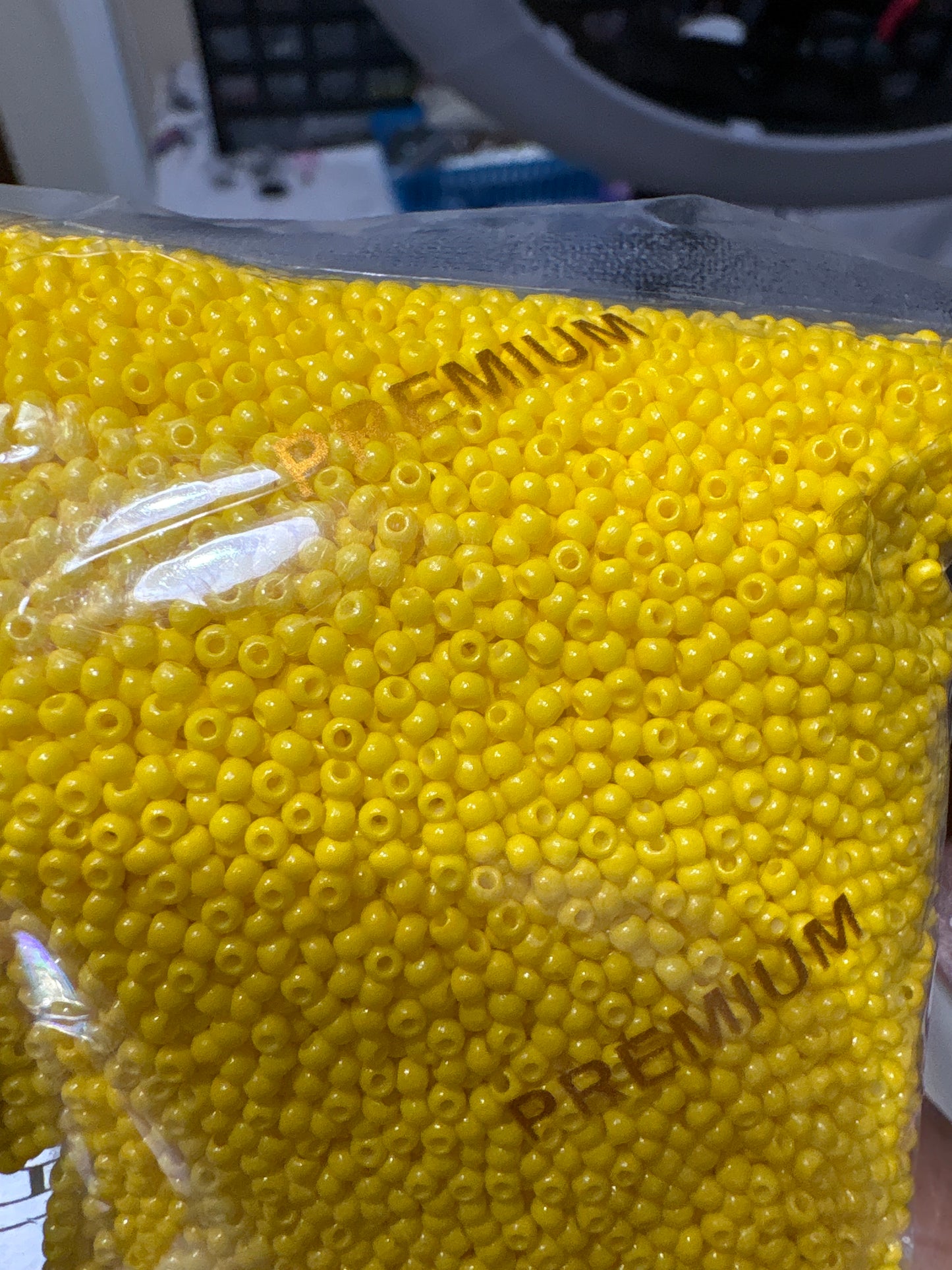 Glass seed beads