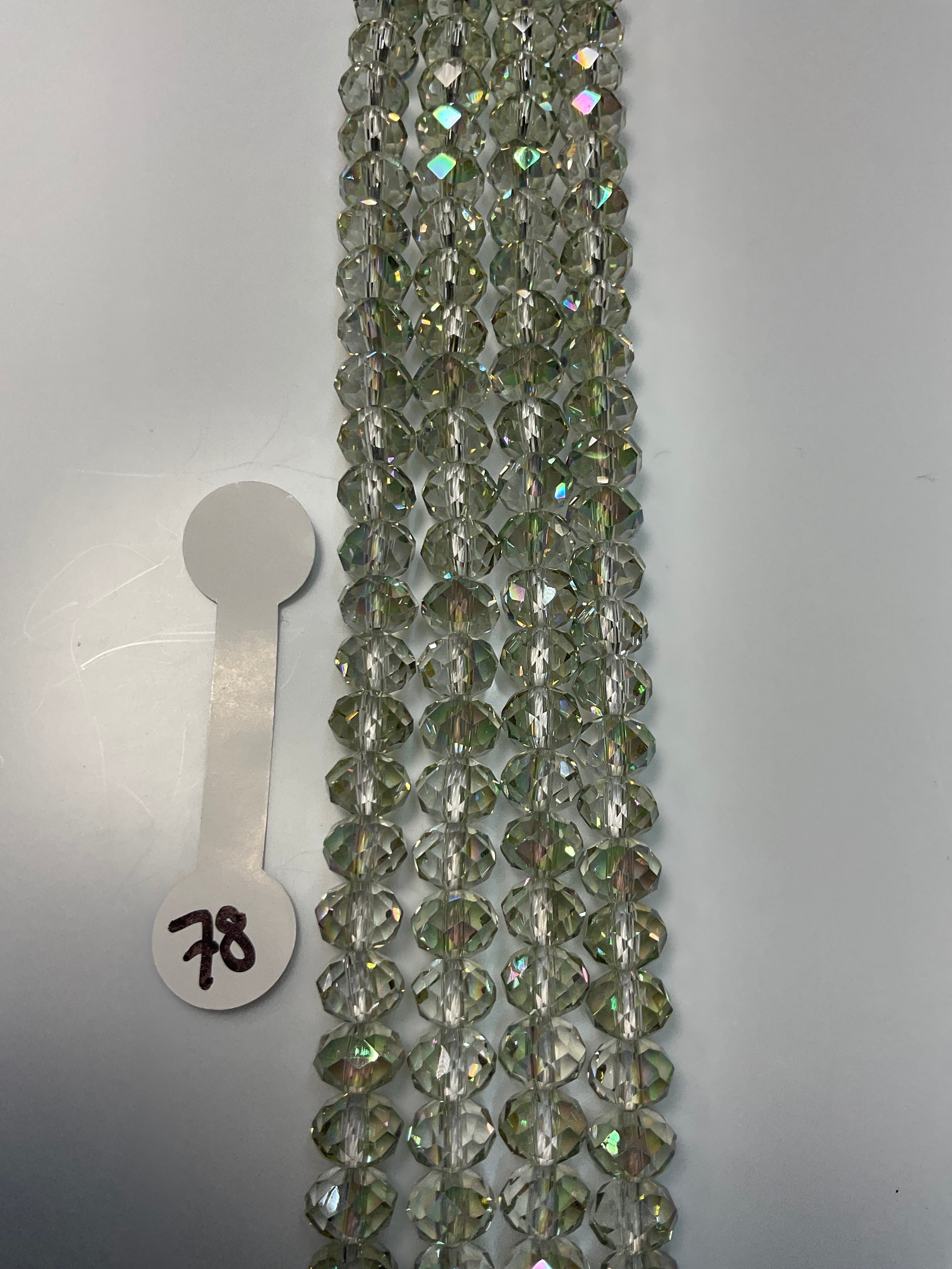 6mm Glass Rondelle and round beads