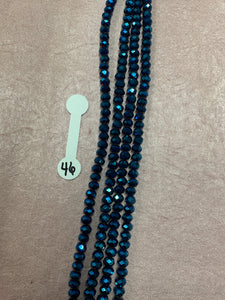 6mm Glass Rondelle and round beads