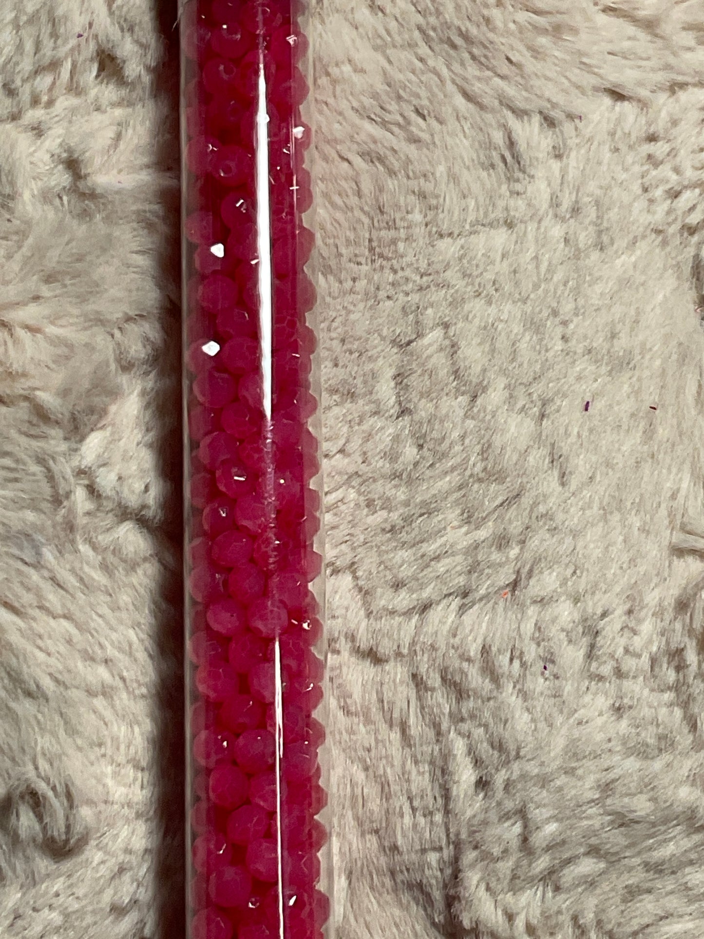 Tube Rondelle  and Bicone Beads