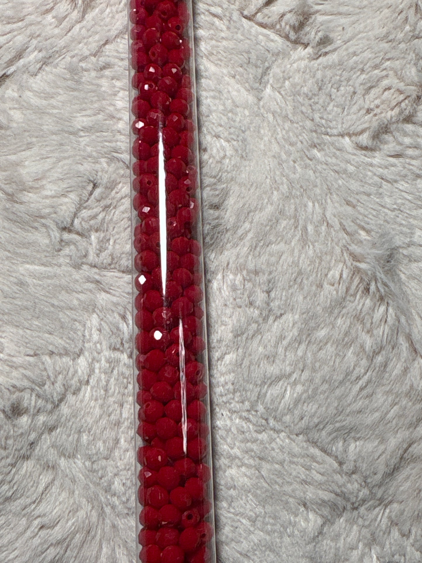 Tube Rondelle  and Bicone Beads