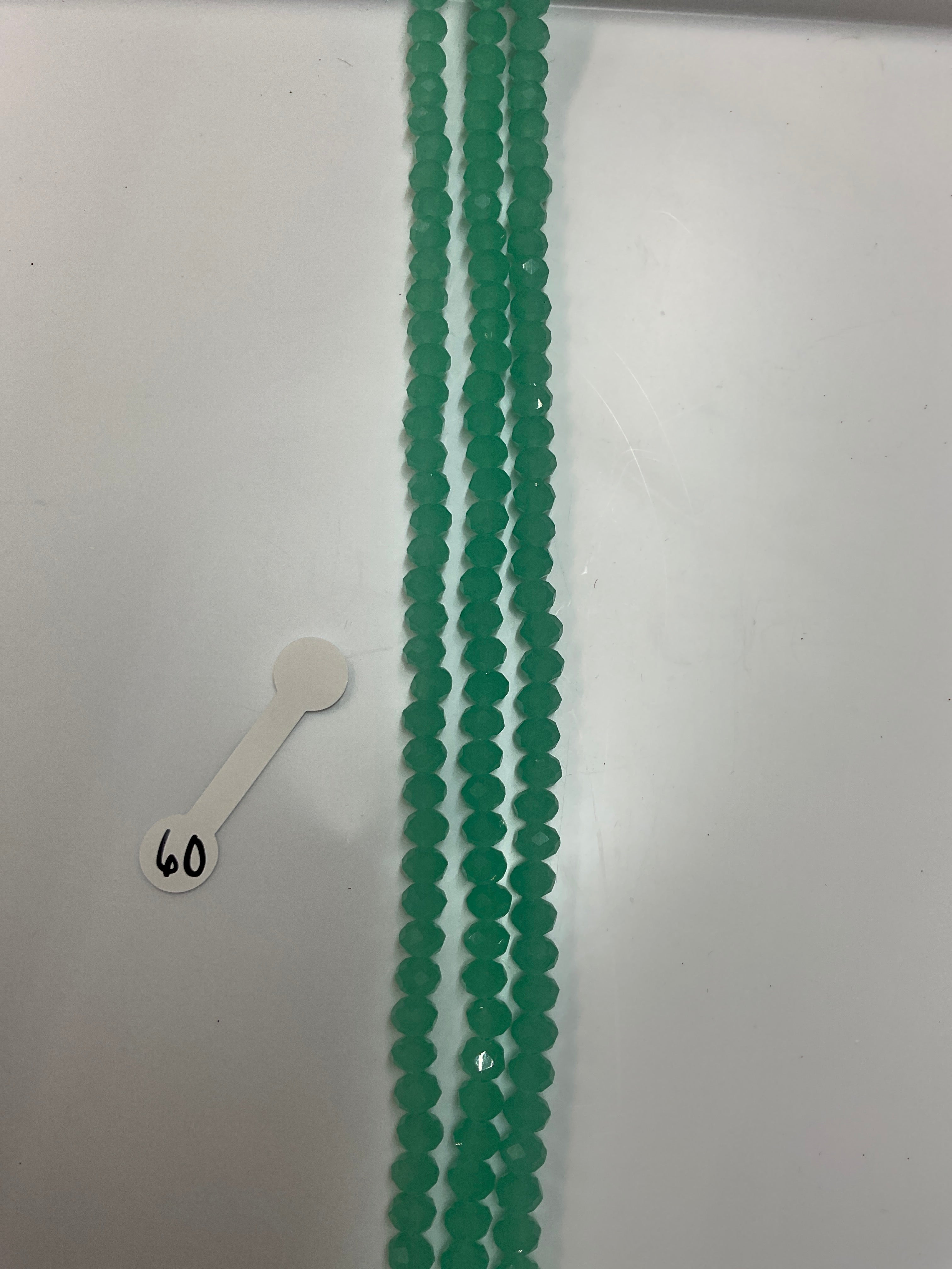 6mm Glass Rondelle and round beads