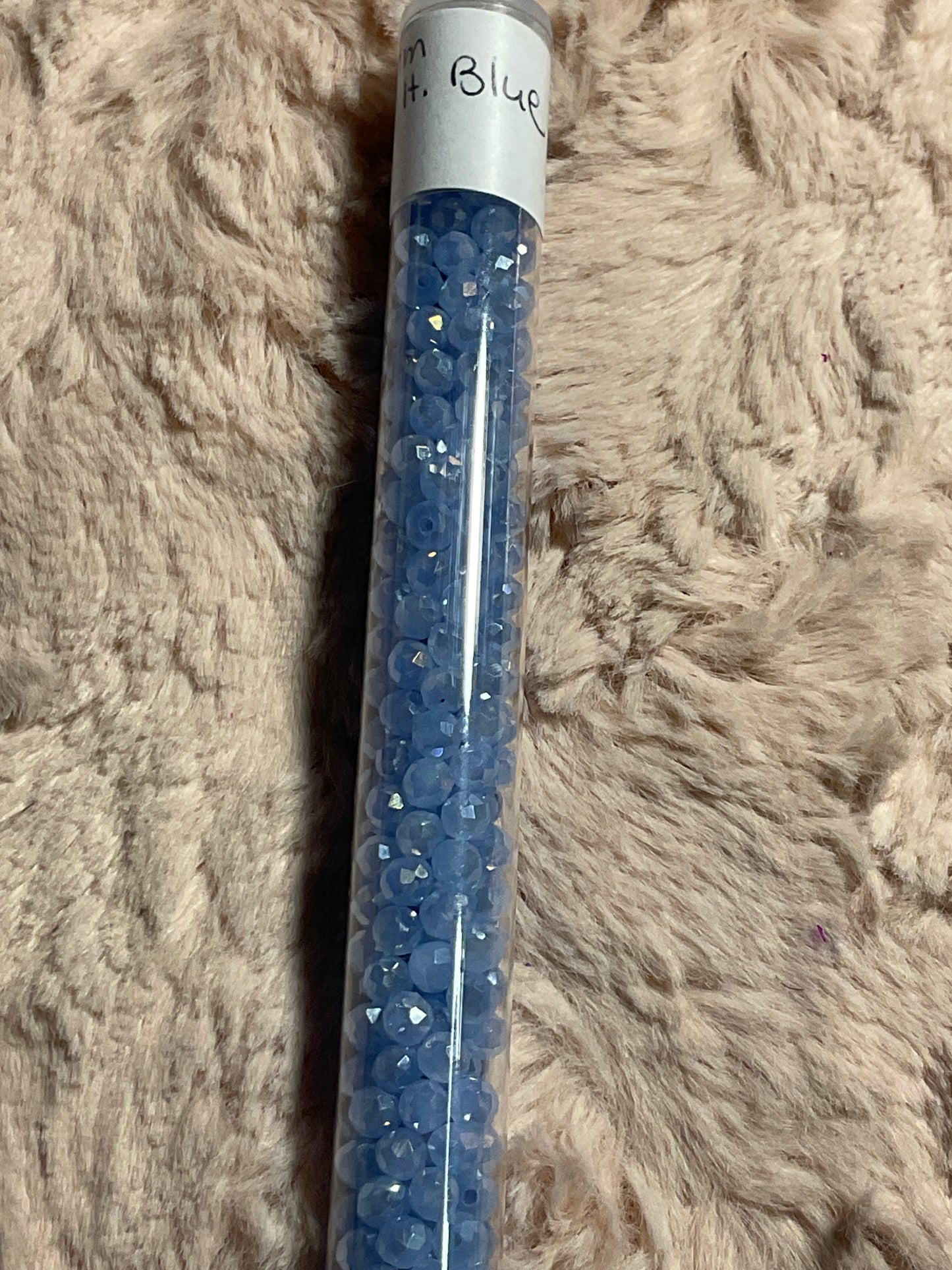 Tube Rondelle  and Bicone Beads