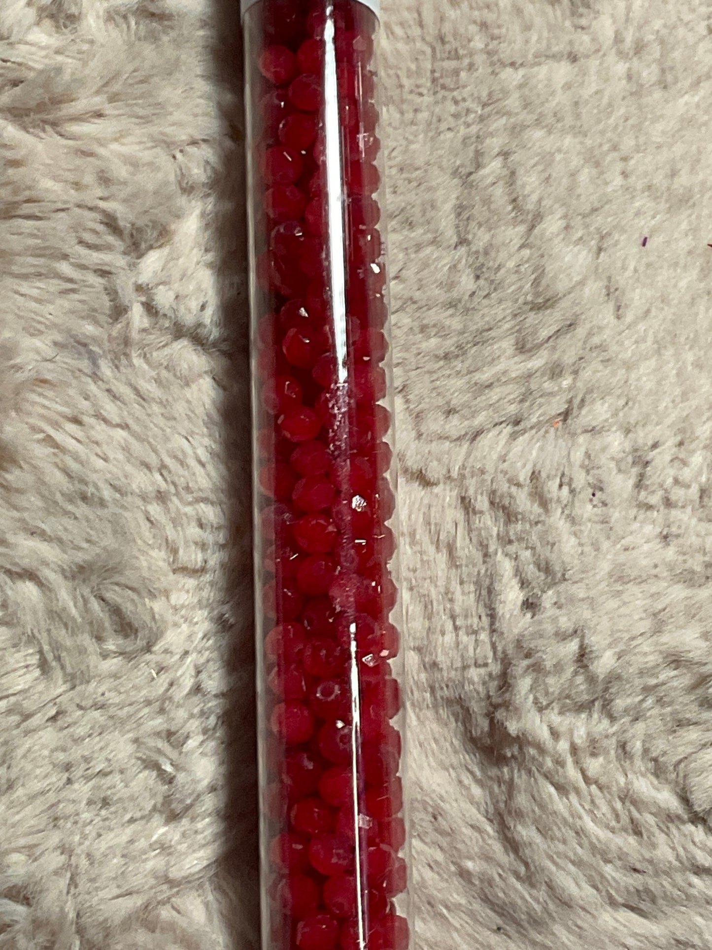 Tube Rondelle  and Bicone Beads