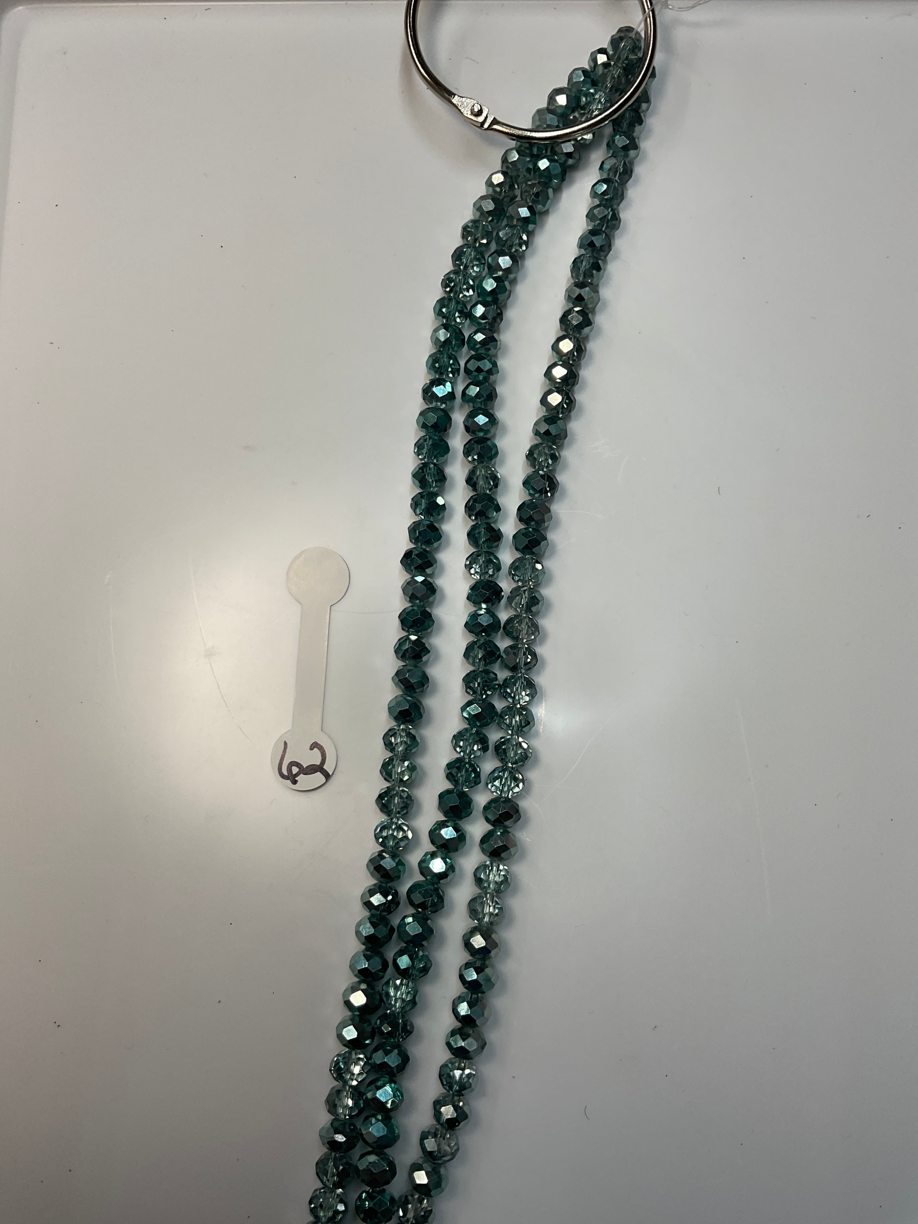 6mm Glass Rondelle and round beads