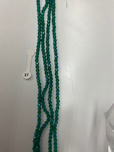 6mm Glass Rondelle and round beads