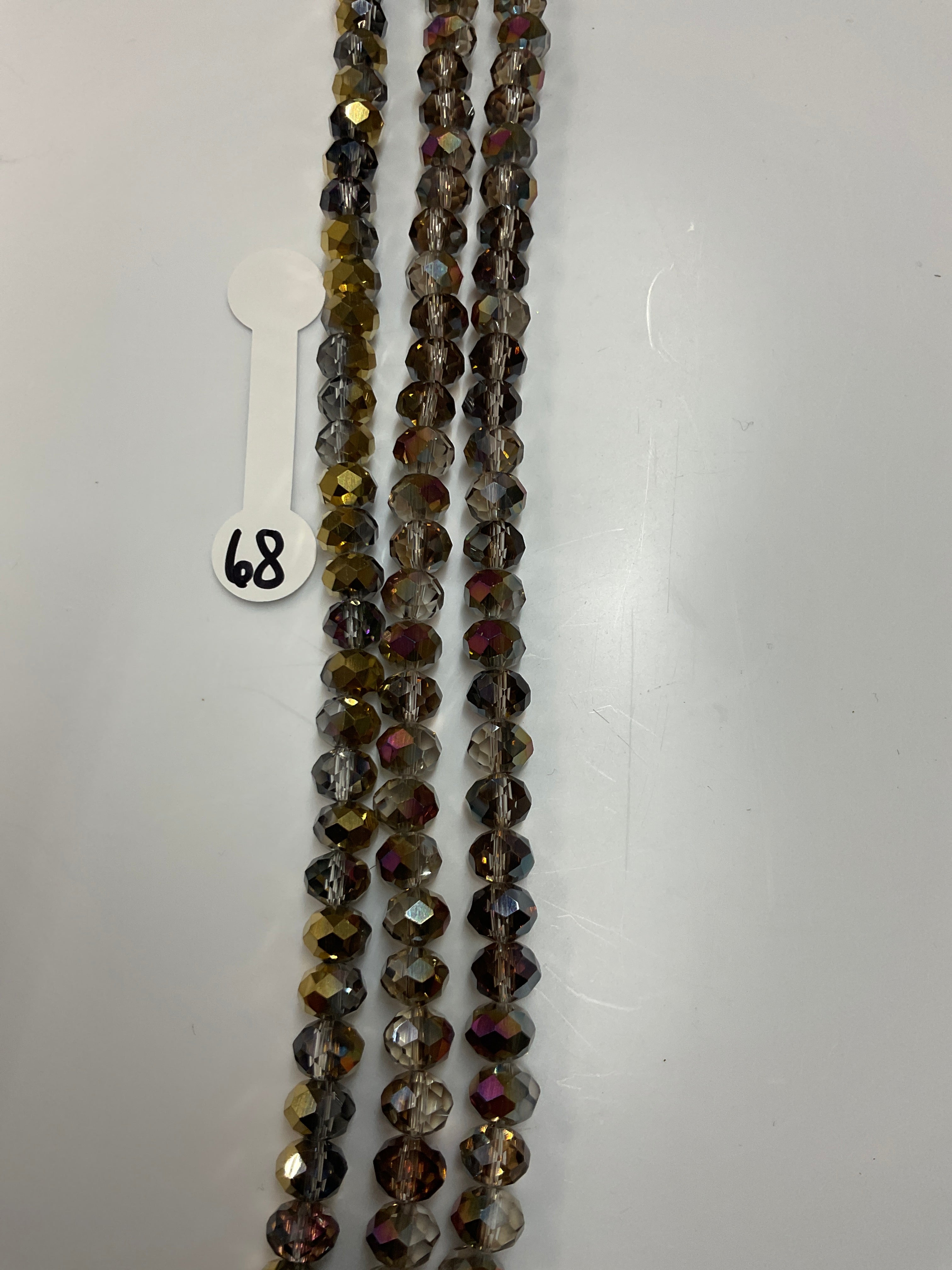 6mm Glass Rondelle and round beads