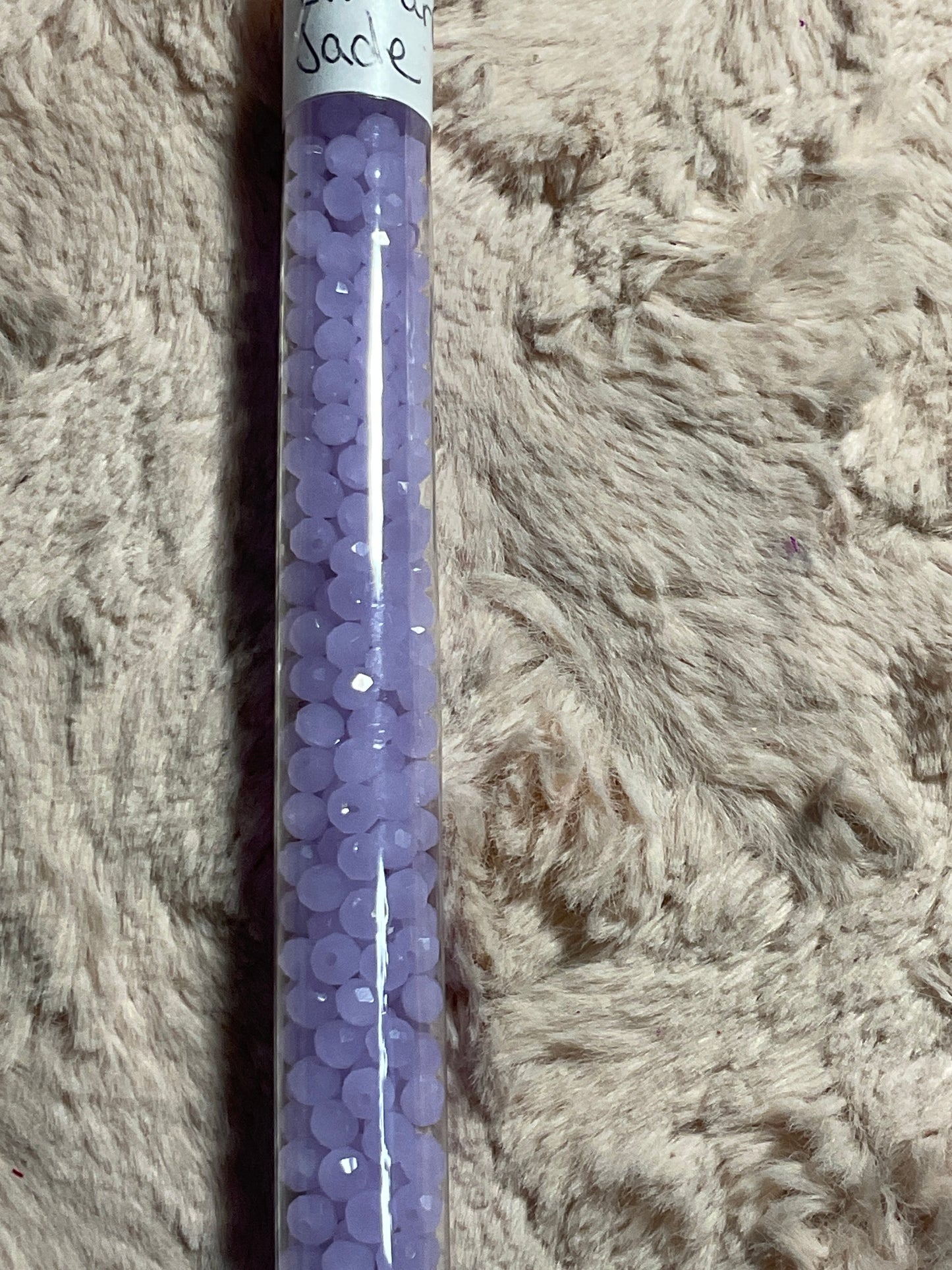 Tube Rondelle  and Bicone Beads