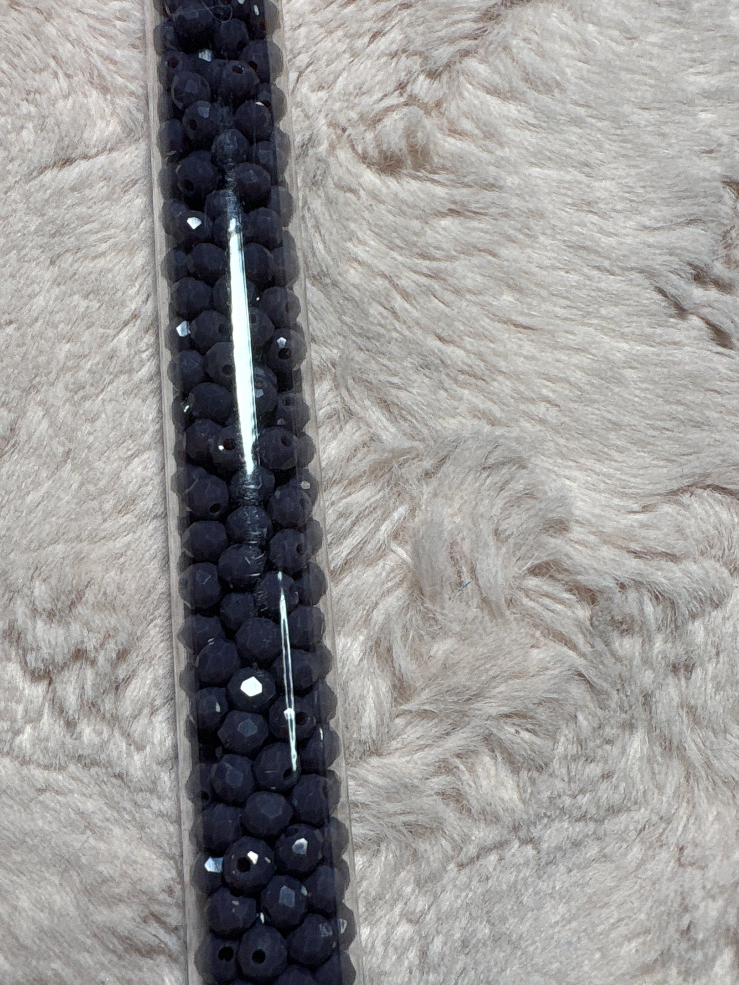 Tube Rondelle  and Bicone Beads