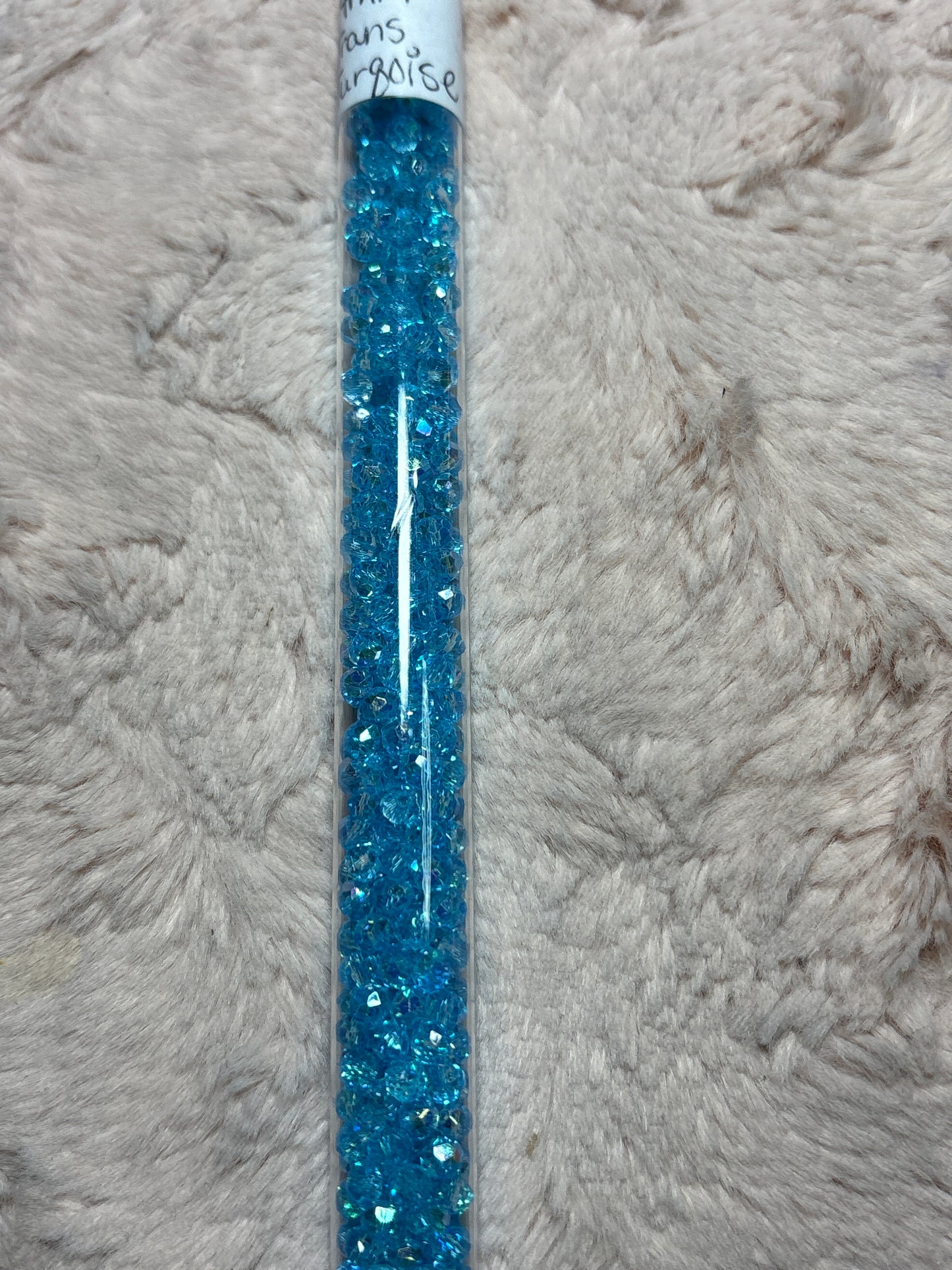 Tube Rondelle  and Bicone Beads