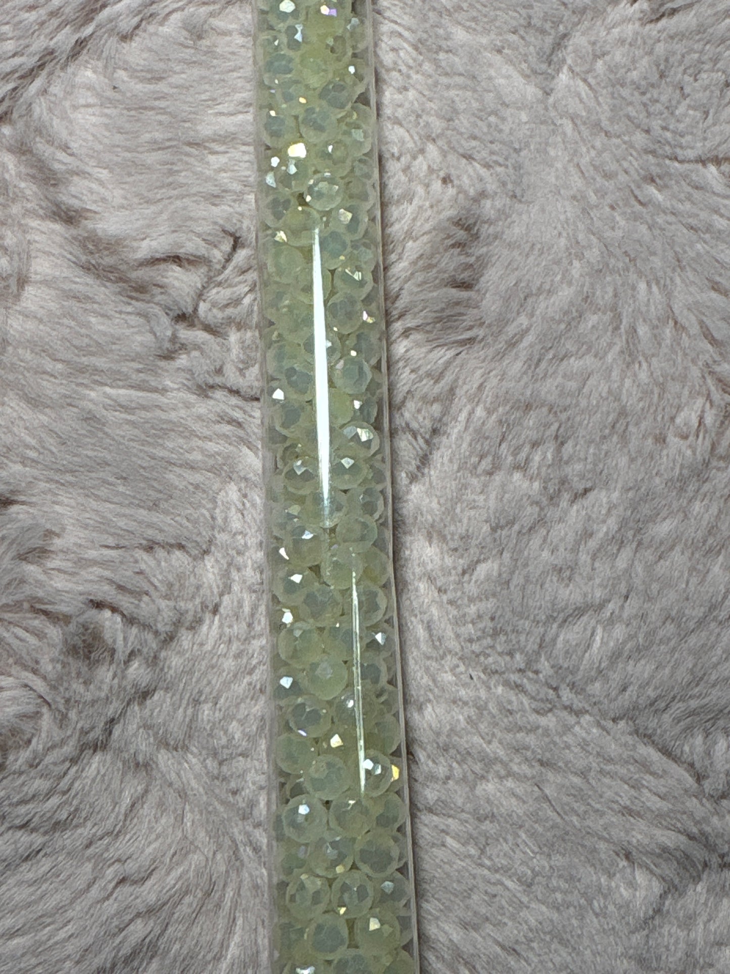 Tube Rondelle  and Bicone Beads