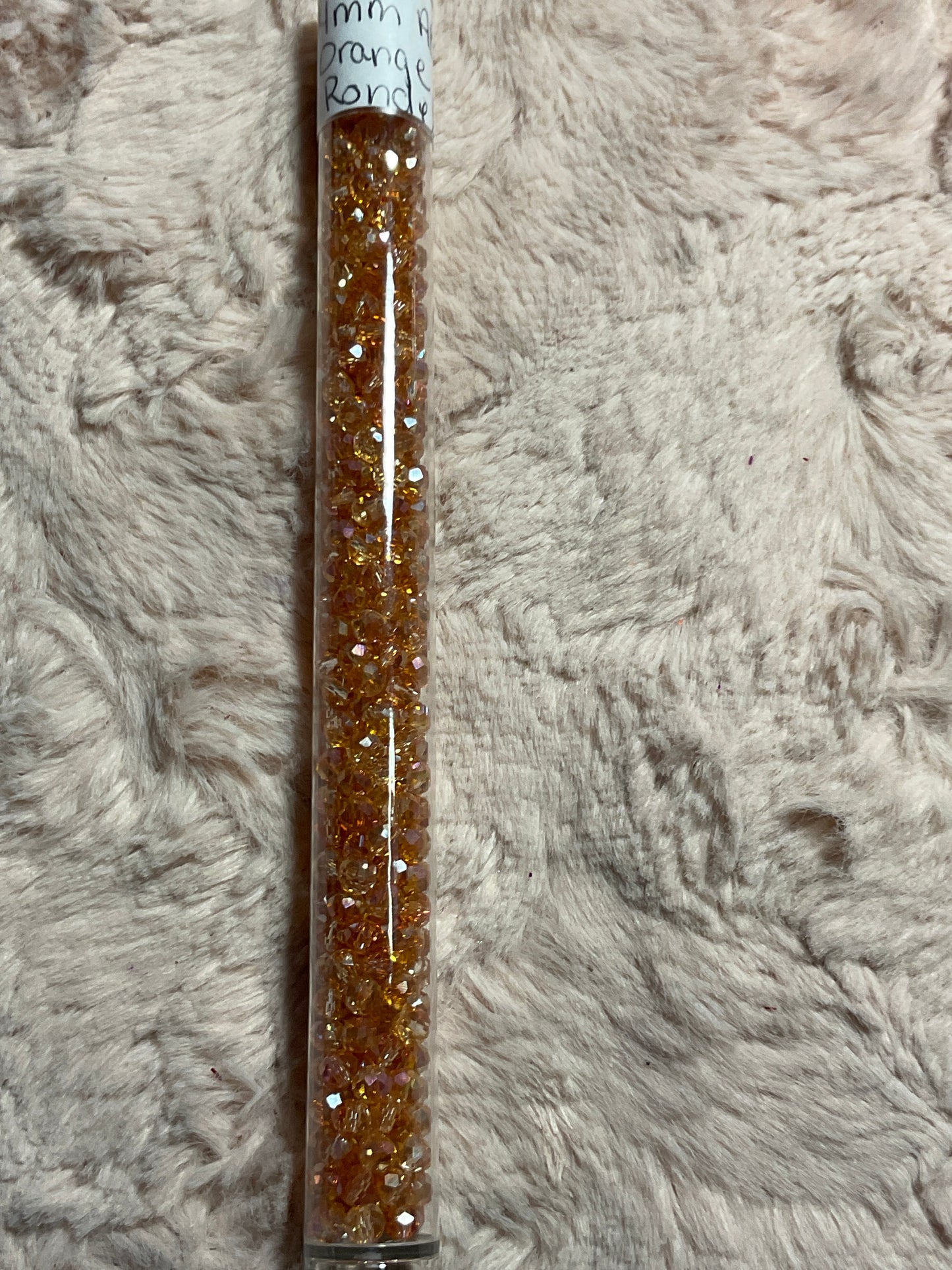Tube Rondelle  and Bicone Beads