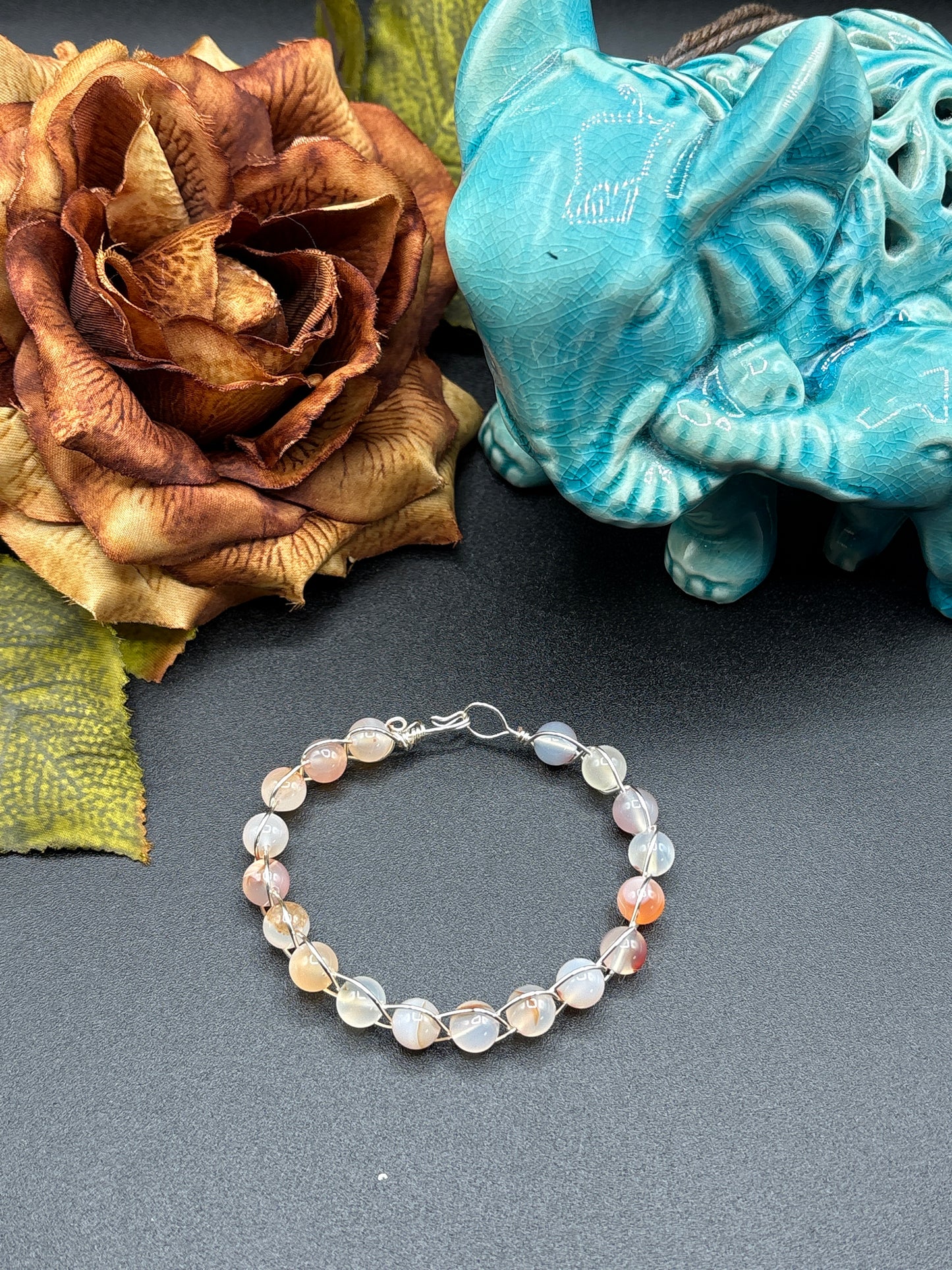 Wire wrapped bracelets