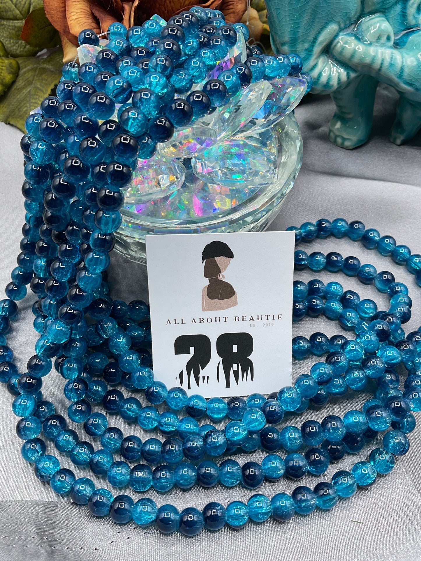 8 mm Glass Bead Strands