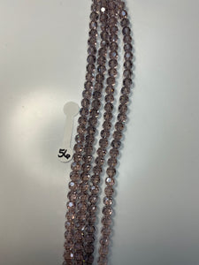 6mm Glass Rondelle and round beads