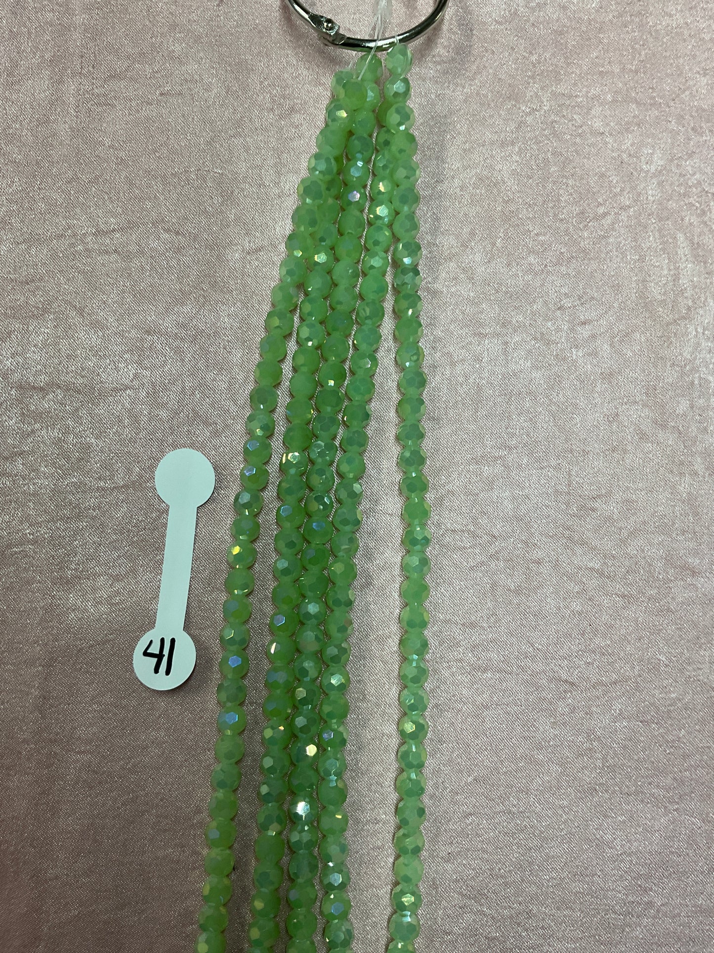 6mm Glass Rondelle and round beads