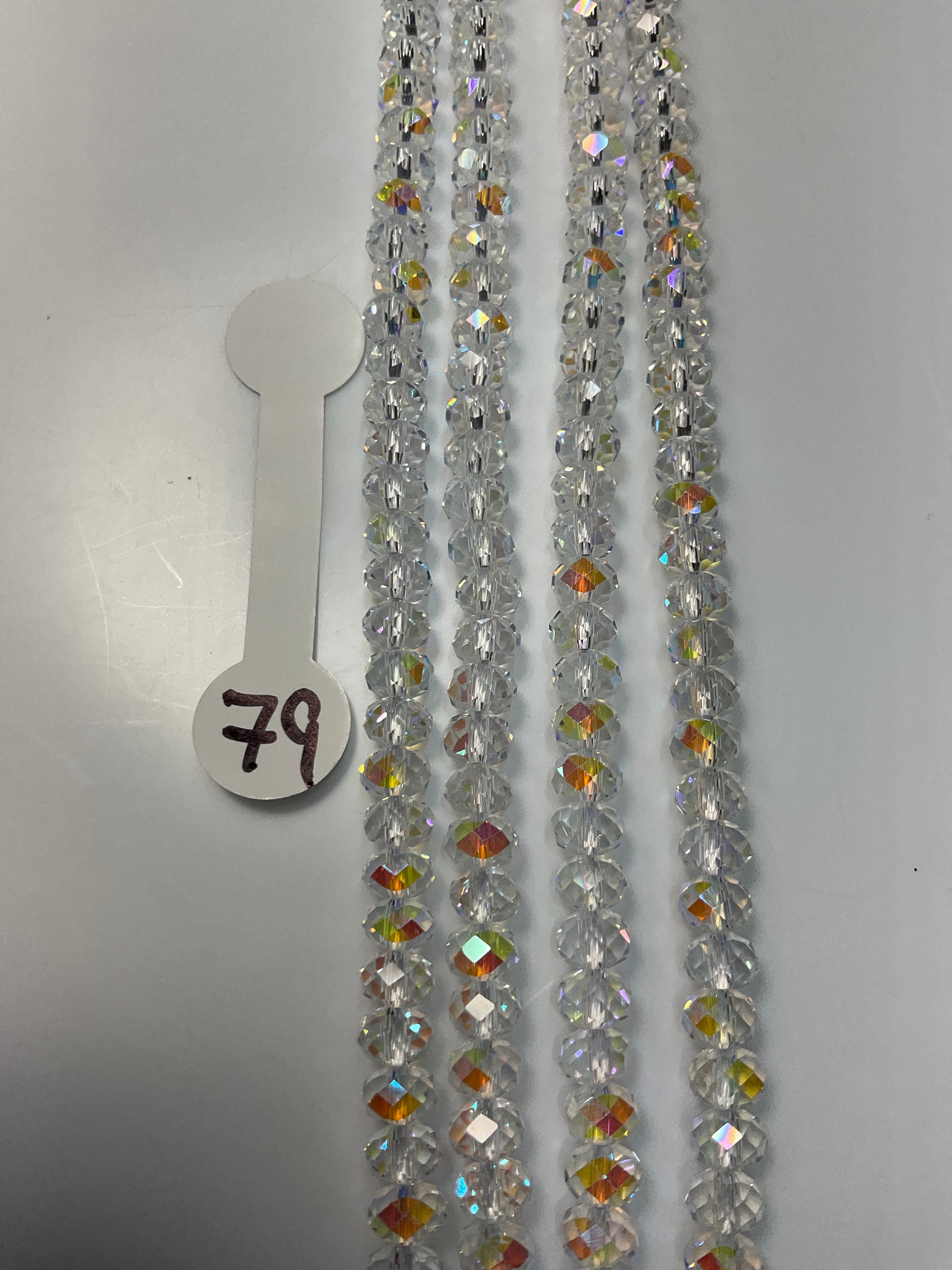 6mm Glass Rondelle and round beads