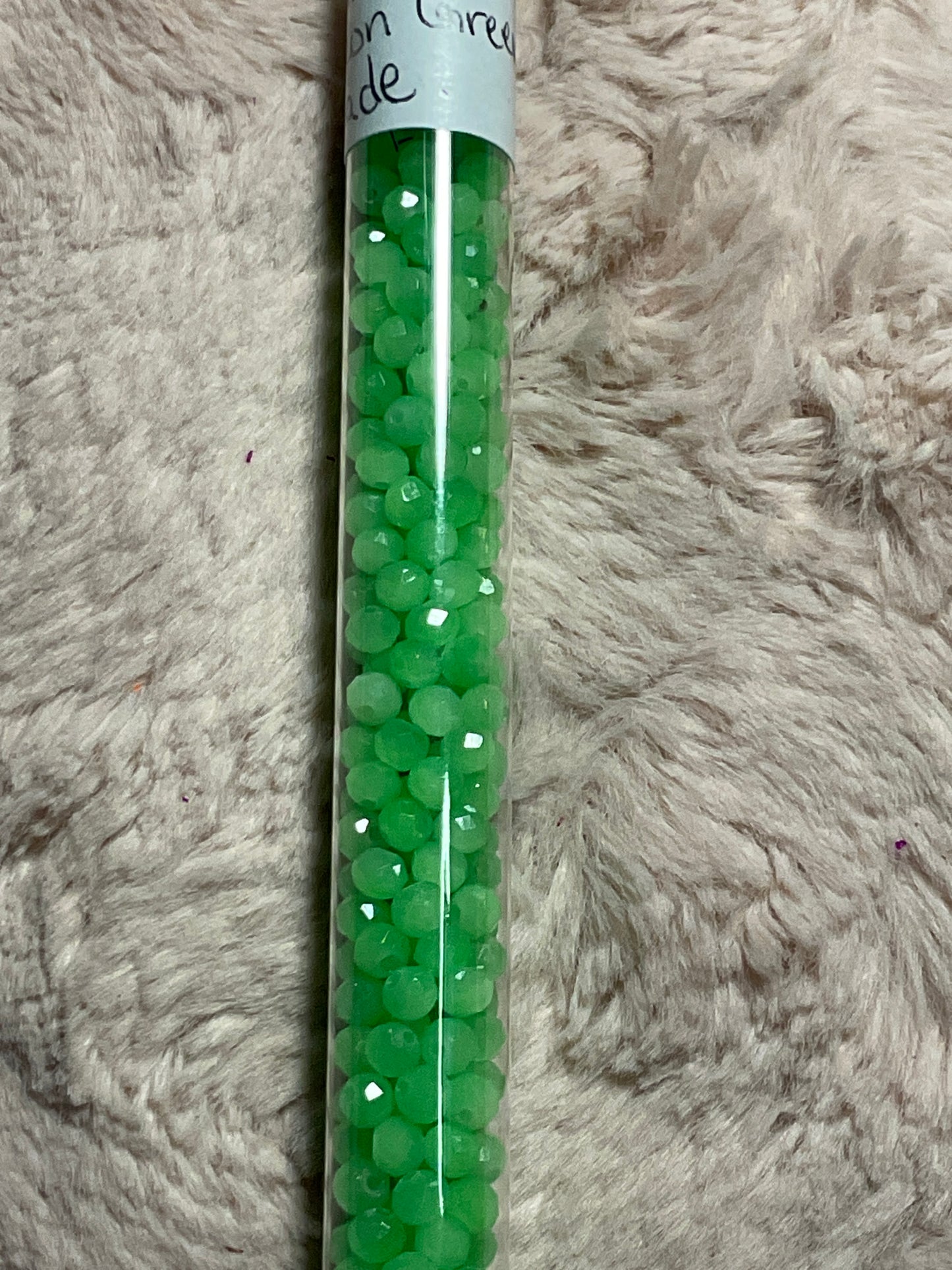 Tube Rondelle  and Bicone Beads